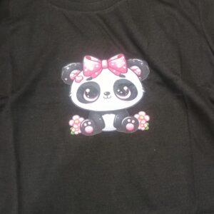 Women Black Color T Shirt Size M