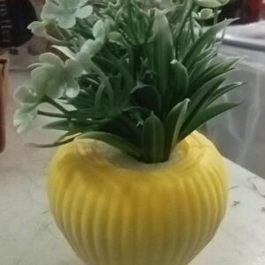 Yellow Color Artificial Flower Pot