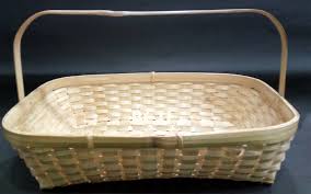 Rectangle Handcrafted Bamboo Natural Basket 12X8
