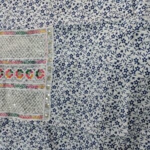 Women Kurti Color White Blue Size 3Xl