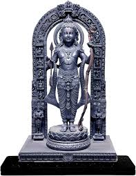 Black Ram Mandir Show Piece Statue Of Lord Ram
