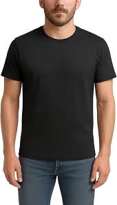 Men T Shirt Black Color Size M