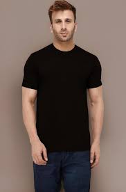 Men T Shirt Black Color Size M
