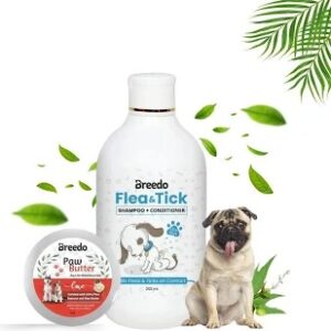 Breedo Flea Tick Dog Shampoo Conditioner 250Ml