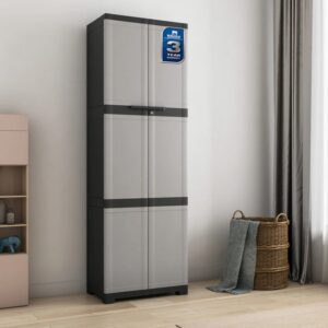 Nilkamal Freedom Mini Medium Plastic Cabinet For Storage Grey