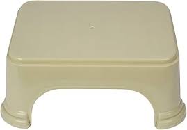 Kuber Industries Bathroom Stool Plain Square