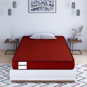 Homesick Starline Dual Plus Soft Hard 4 Inch Single Pu Foam Mattress Maroon Colour 72 Inch X 36 Inch