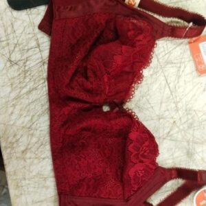 Women Red Colour Fancy Bra Size 34D