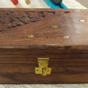 Brown Colour Wooden Storage Box Small Size
