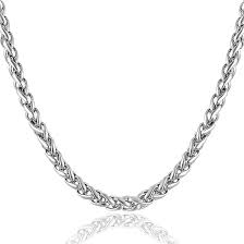 Men Neck Chain Silver Colour