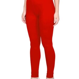 Women Leggings Red Colour Size M