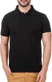 Men Polo T Shirt Black Colour Size 38