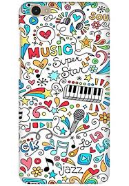 Coberta Printed Back Cover For Vivo Y55 Back Cover Case Music Mp3 Old School