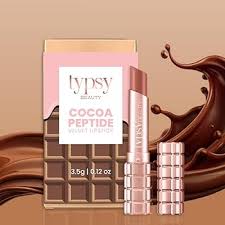Typsy Beauty Cocoa Peptide Velvet Matte Lipstick 8Hr Wear Soft Blur Finish Free 3 . 5G