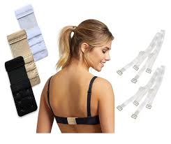 Womens Girls 3 Pieces Bra Hook Strap Multicolour
