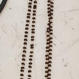 Black And Gold Beads Mangalsutra For Women