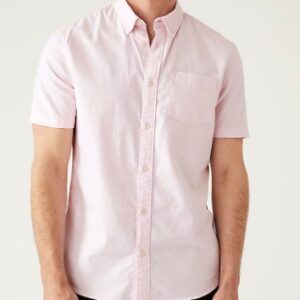 Ms Men Yellow Colour Pure Cotton Oxford Shirt Size S