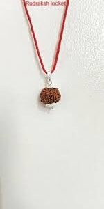 Brown Round 6 Mukhi Rudraksha Pendant 15Mm 1Pc