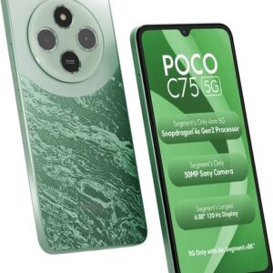 Poco C75 5G Mobile Enchanted Green || 4GB/ 128GB || with Box and Accessories || IMEI 866641076569684