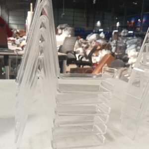 Plastic Transparent High Heel Stand Set Of 12