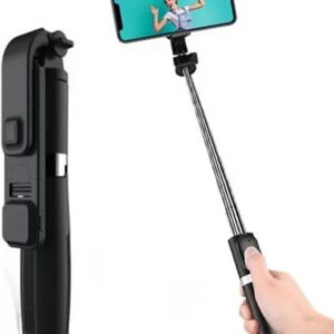 R1S Bluetooth Selfie Stick With Remote And Led Selfie Light 3In1 Multifunctional Selfie Stick