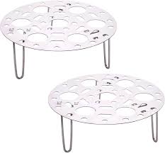 Stainless Steel Rack Multipurpose Egg Stand Pressure Cooker Pot Boiling Steaming Holds 7 Eggs