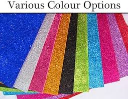 A4 Sparkle Glitter Foam Sheet Wrapping Scrapbooking Art Craft Projects Pack Of 10 Sheets Multicolor
