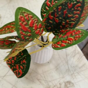 Potted Indoor Small Artificial Silk Plants Home Decor