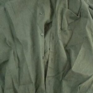 Green Colour Cotton Shirt For Men Size 32