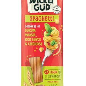 WickedGud 2X Fiber Spaghetti Pasta No Maida 400gm pack of 24