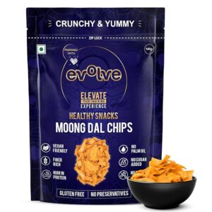 Evolve Evolve Moong Dal Chips 100gm Pack of 100