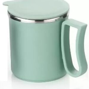 Private Lable Coffee Mug with Lid Insulated Stainless Steel for Tea Milk Mug green colour