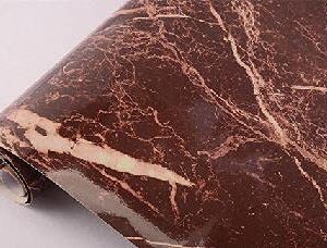 Private Lable Marble Aluminum Foil Kitchen Stickers Oil Proof Waterproof Self Adhesive Wallpaper