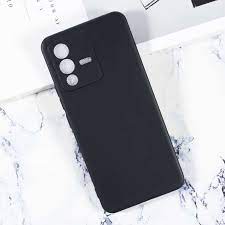 Private Lable Silicone Soft Back Cover Case for V23 Pro 5G Vivo S12 Pro 5G Silicone Black