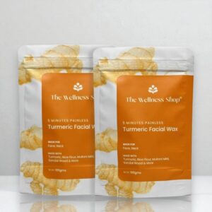 The Wellness Shop Turmeric Facial Wax Powder 100g Pack of 2