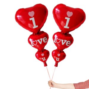 Party Propz I Love You Balloons for Decoration 2 Pcs