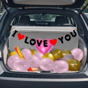 Party Propz Happy Anniversary Decoration 8pcs Car Boot Decoration