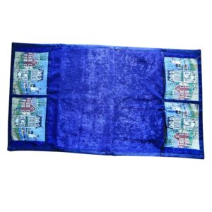 Private Lable Velvet Fridge Top Cover blue