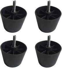 Private Lable Plastic Furniture Legs 4 black colour
