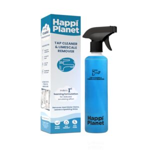 Happi Planet Tap Cleaner Limescale Remover India s 1st Foaming Formulation for Reduced Scrubbing Effort Non Toxic 500ml