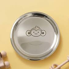 Basil Round Plate Steel Plate 1pc