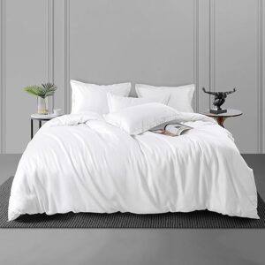 My trident Nectarsoft King Size Bedsheet With 2 pillow Coovers White colour