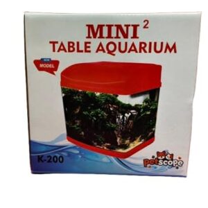 Private Lable Mini Aquarium K200 with Plant and Betta Fish Food tank black colour