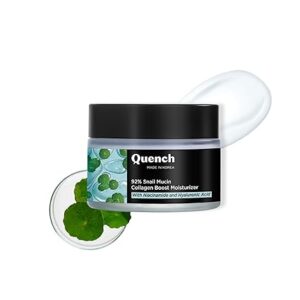 Quench 92 Snail Mucin Collagen Boost Moisturizer with Niacinamide Hyaluronic Acid 50ml Pack of 2