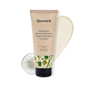 QUENCH BOTANICS Rice Water Gentle Exfoliation Cream Face Wash 100ml