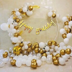 Party Propz Golden Birthday decoration Items Pack of 47