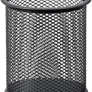 Private Lable Art Ranger Black Round Mesh Pen Stand Pencil Holder Pen Organizer for Desk