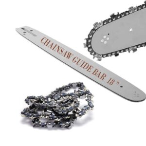 Private Label Chainsaw Chain and Guide Bar Set 18 Inch Durable Carbon Steel Saw