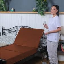 Asmit Orthopedic Support Motorized Recliner Patients Home Remote Controlled Tan Brown Colour