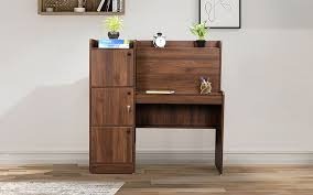 Royaloak Chocolate Study Desk With Writing Pad In Melamine Finish Brown Colour